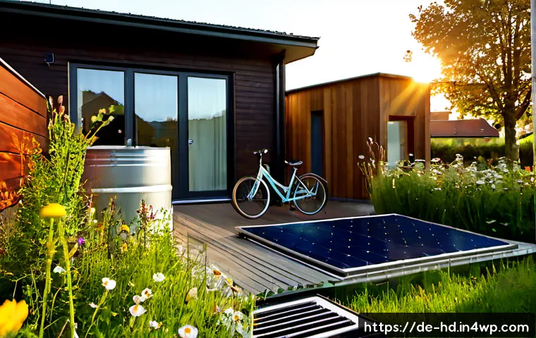 친환경적인 주거 공간의 디자인 사례 - Photorealistic exterior of a contemporary eco-friendly family home in a quiet German suburb, timber ...